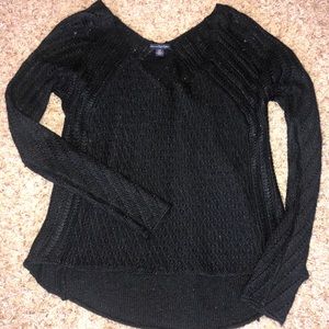 Black knit long sleeve
